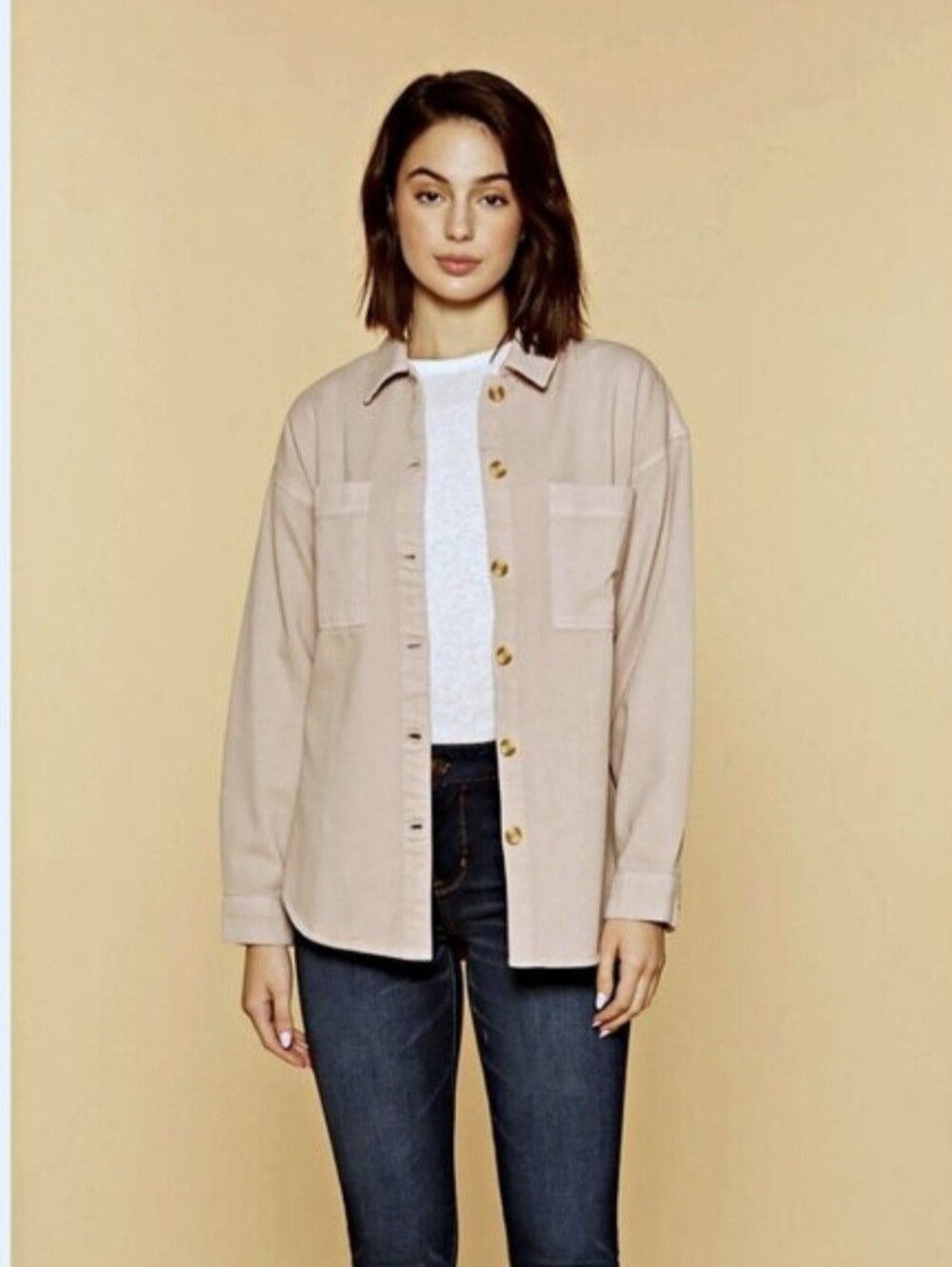Thread & Supply Fletcher Button Down Cotton Shacket